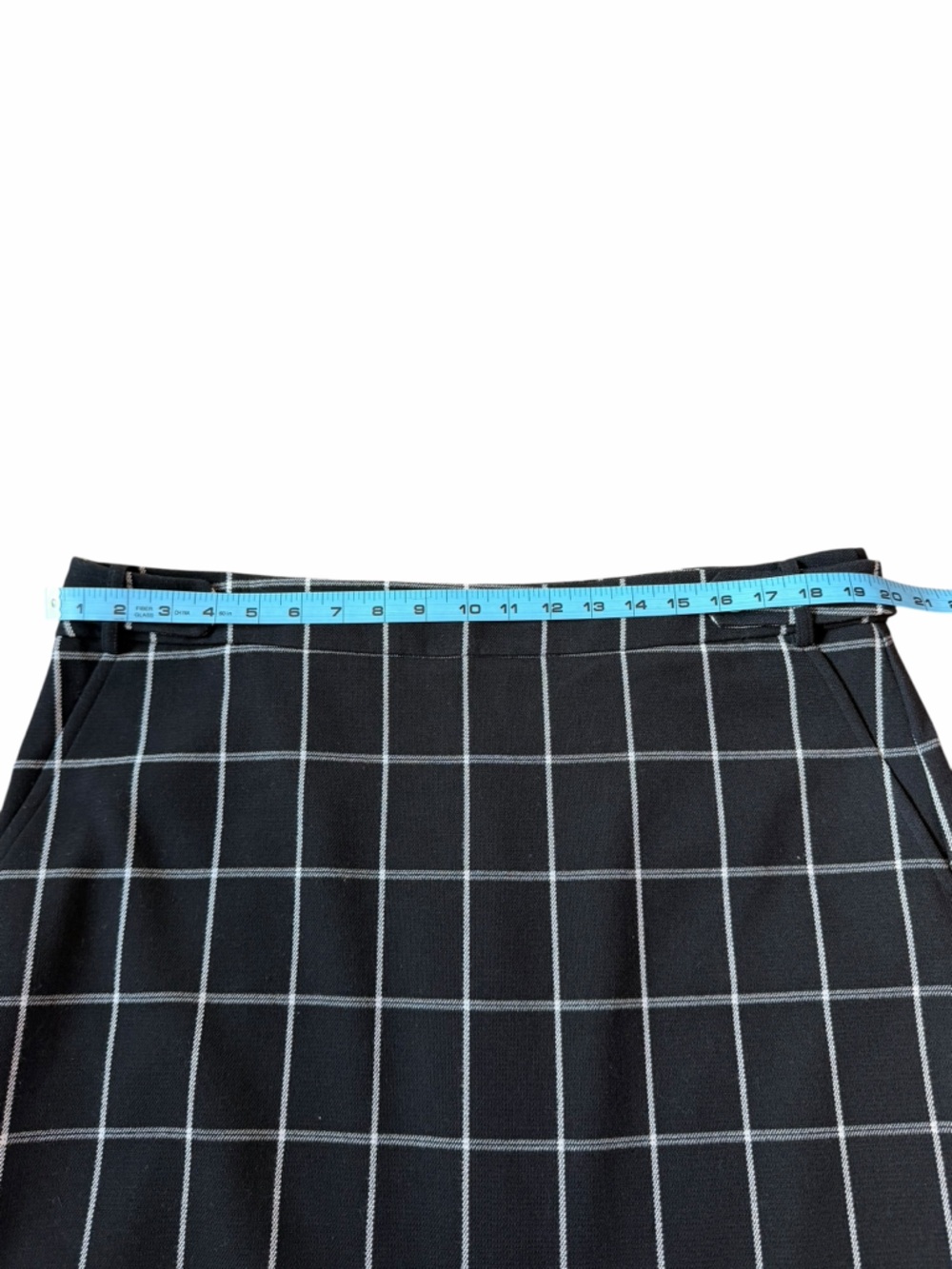 Loft Black & White Plaid Mini Skirt Office Corporate Lined Women’s Sz 16 NWT - Picture 11 of 11